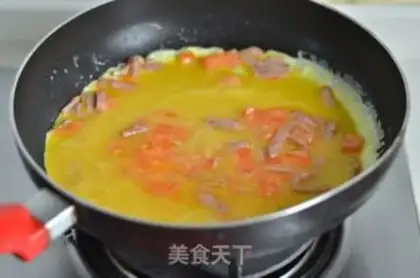 Make Ham cheese omelet step 4