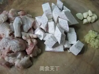 Make Potato chicken step 1