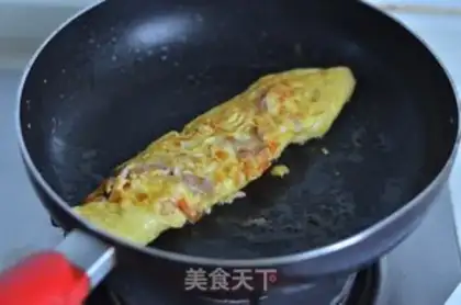 Make Ham cheese omelet step 7