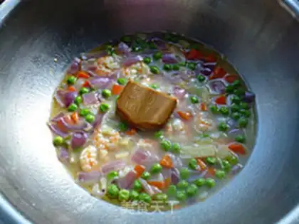 Make Shrimp curry oatmeal step 8