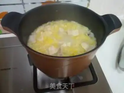 Make Sour sauce and white meat step 6