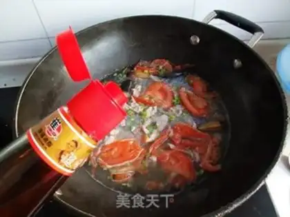 Make Tomato skin egg fan soup step 10