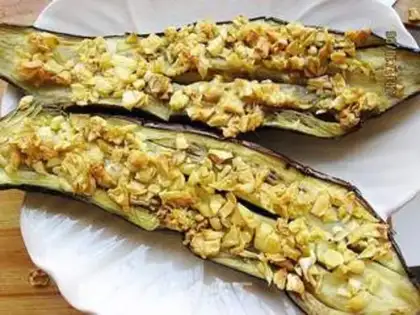 Make Garlic grilled eggplant step 6
