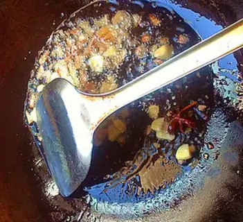 Make Red oil beans step 12