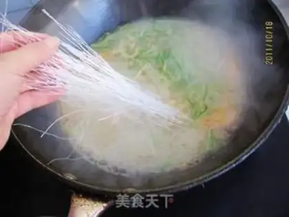 Make The radish fan shrimp step 5