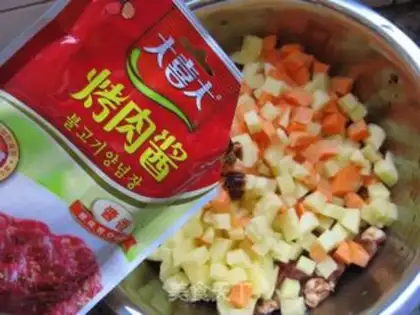 Make Potato sauce bag step 8