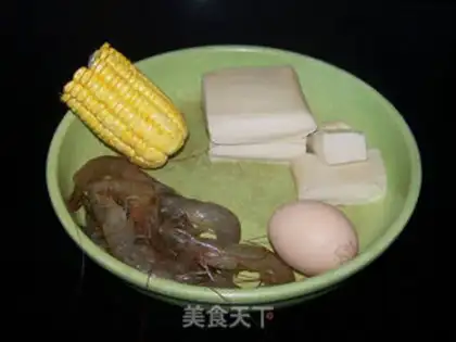 Make Shrimp tofu soup step 0