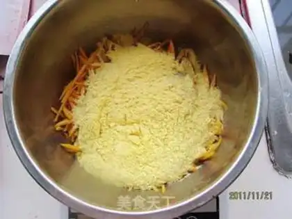 Make Corn pumpkin pie step 2