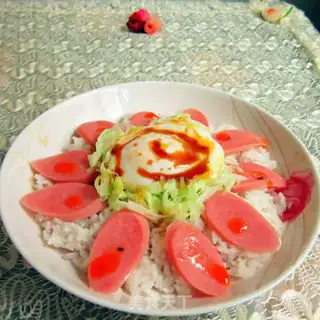 Make Sausage hot rice step 5