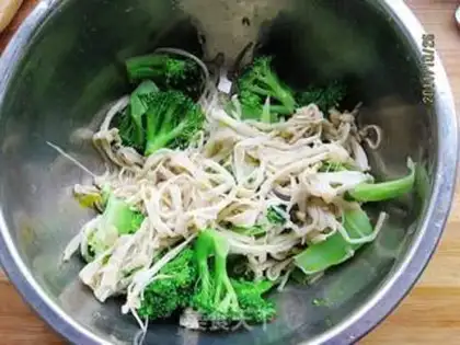 Make Gold needle broccoli step 5