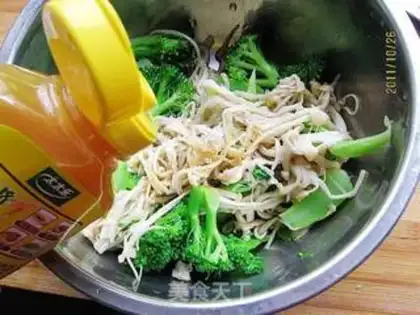 Make Gold needle broccoli step 7