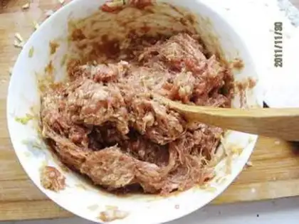 Make Two rice meatballs step 2