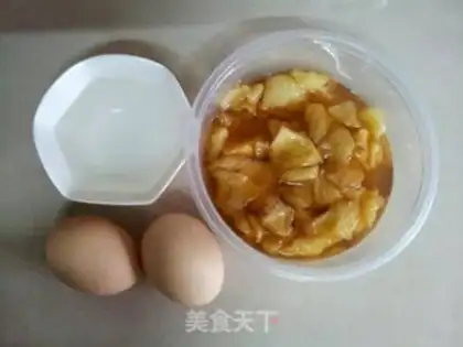 Make Caramel pineapple steamed eggs step 0