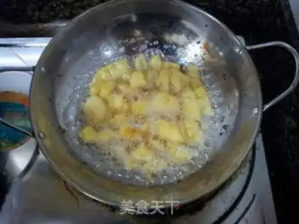 Make Caramel pineapple steamed eggs step 4