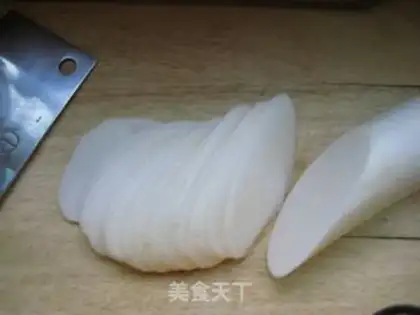 Make radish crotch soup step 1