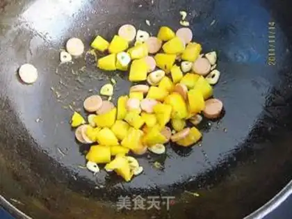 Make Pumpkin rice step 5
