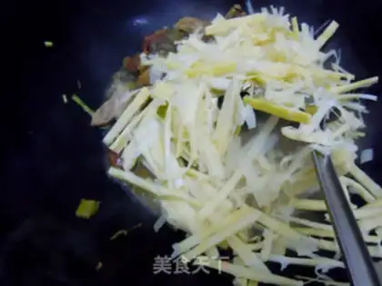 Make Colored meat silk step 8