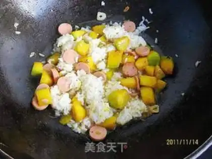 Make Pumpkin rice step 7