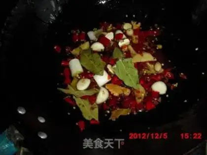 Make Spicy pan on fishbones step 4
