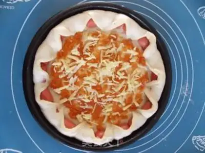Make Broom bacon pizza step 13
