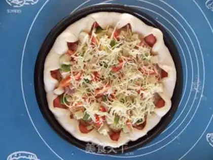 Make Broom bacon pizza step 14