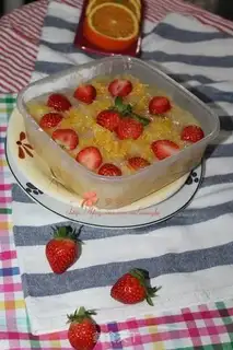 Make Pink orange cake step 10