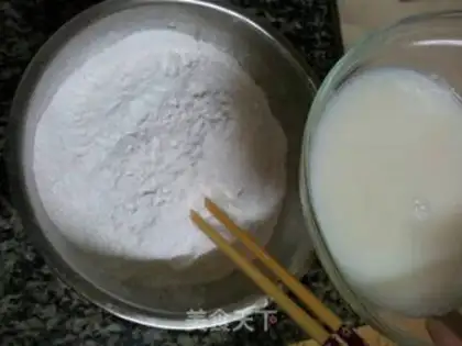 Make Milk sesame ball step 2