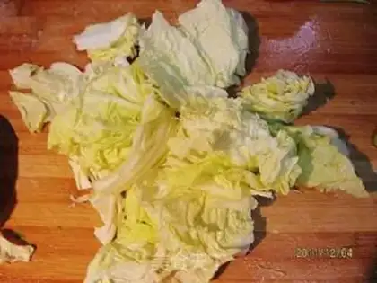 Make Big cabbage shrimp step 1