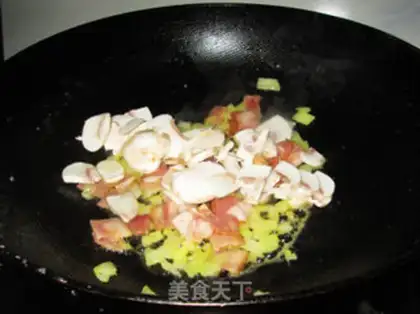 Make Cream bacon mushroom pasta step 8