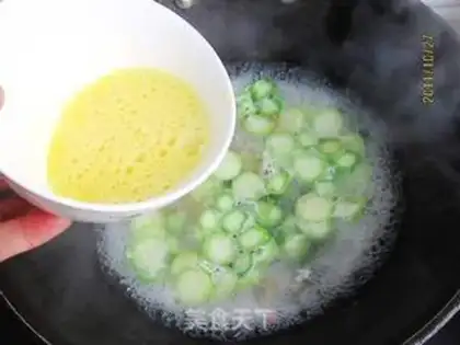 Make Smelt fan egg soup step 6