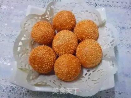 Make Milk sesame ball step 10