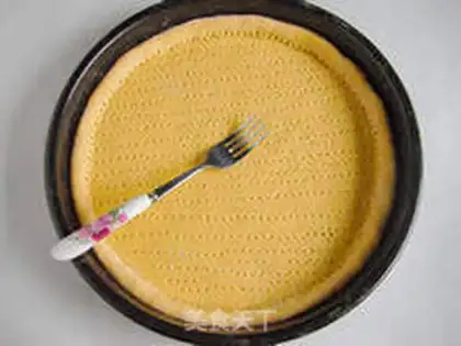 Make Gold cake rice pizza step 6