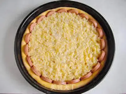 Make Gold cake rice pizza step 12