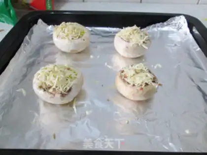 Make Bacon cheese mushrooms step 6