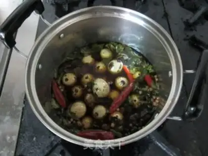 Make Five cedar quail eggs step 4