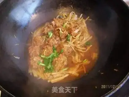 Make Red pork meatballs step 8