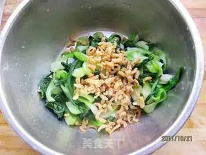 Make Shrimp hand torn oil step 6