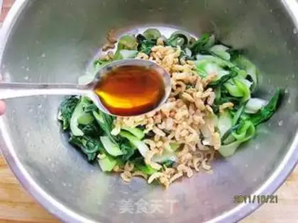 Make Shrimp hand torn oil step 7