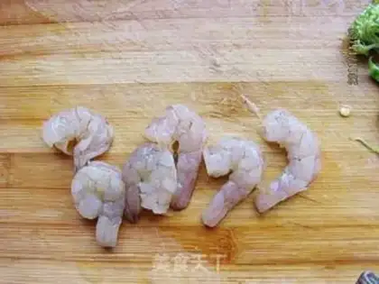 Make Shrimp balls and fried rice step 1