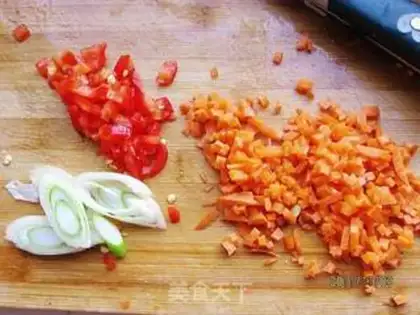 Make Shrimp balls and fried rice step 4