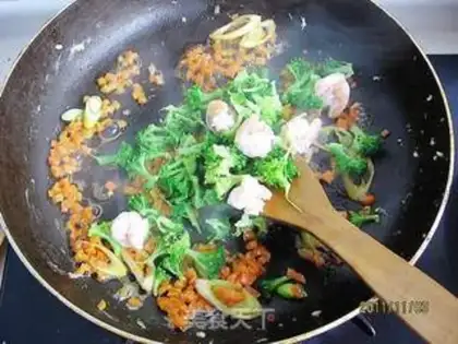 Make Shrimp balls and fried rice step 9