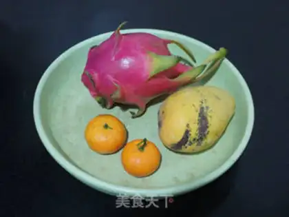 Make Scrambled fruit pan step 1
