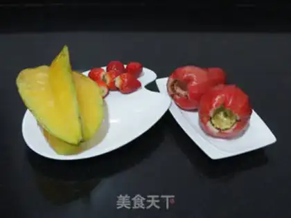 Make Scrambled fruit pan step 2