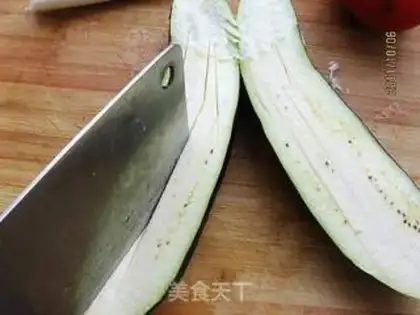 Make Garlic grilled eggplant step 1