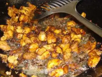 Make Chicken stew mushrooms step 6