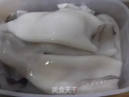 Make Golden mushrooms and squid step 0