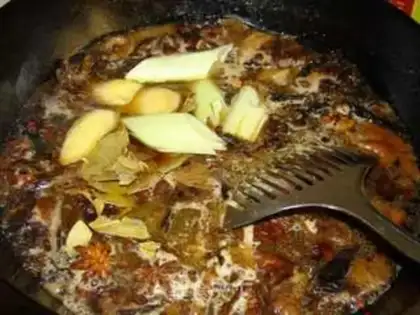 Make Chicken stew mushrooms step 8