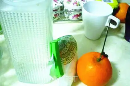 Make Ice cream orange juice step 0
