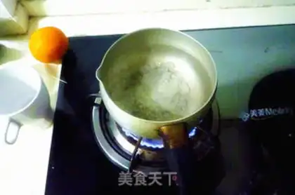 Make Ice cream orange juice step 1
