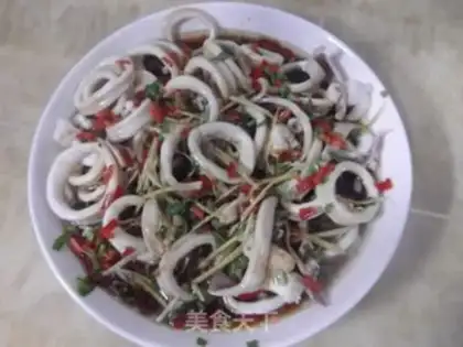 Make Golden mushrooms and squid step 7